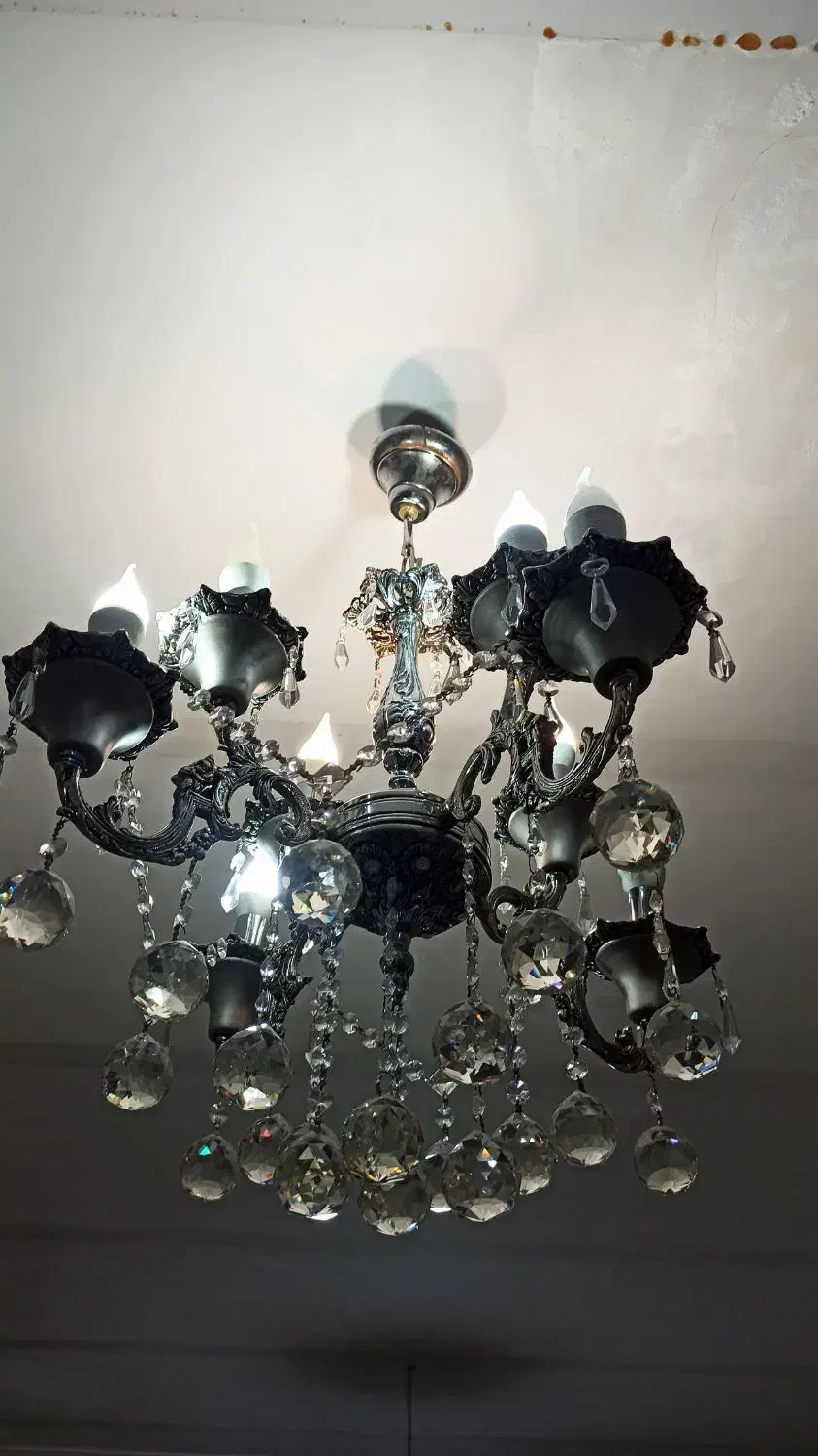 لوستر چهارشاخه  ۸ شعله|لوستر و چراغ آویز|تبریز, |دیوار