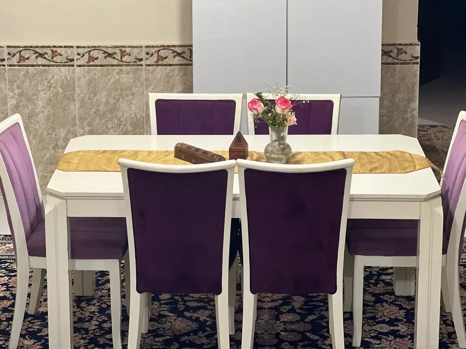 میز نهار خوری|میز و صندلی غذاخوری|قشم, |دیوار