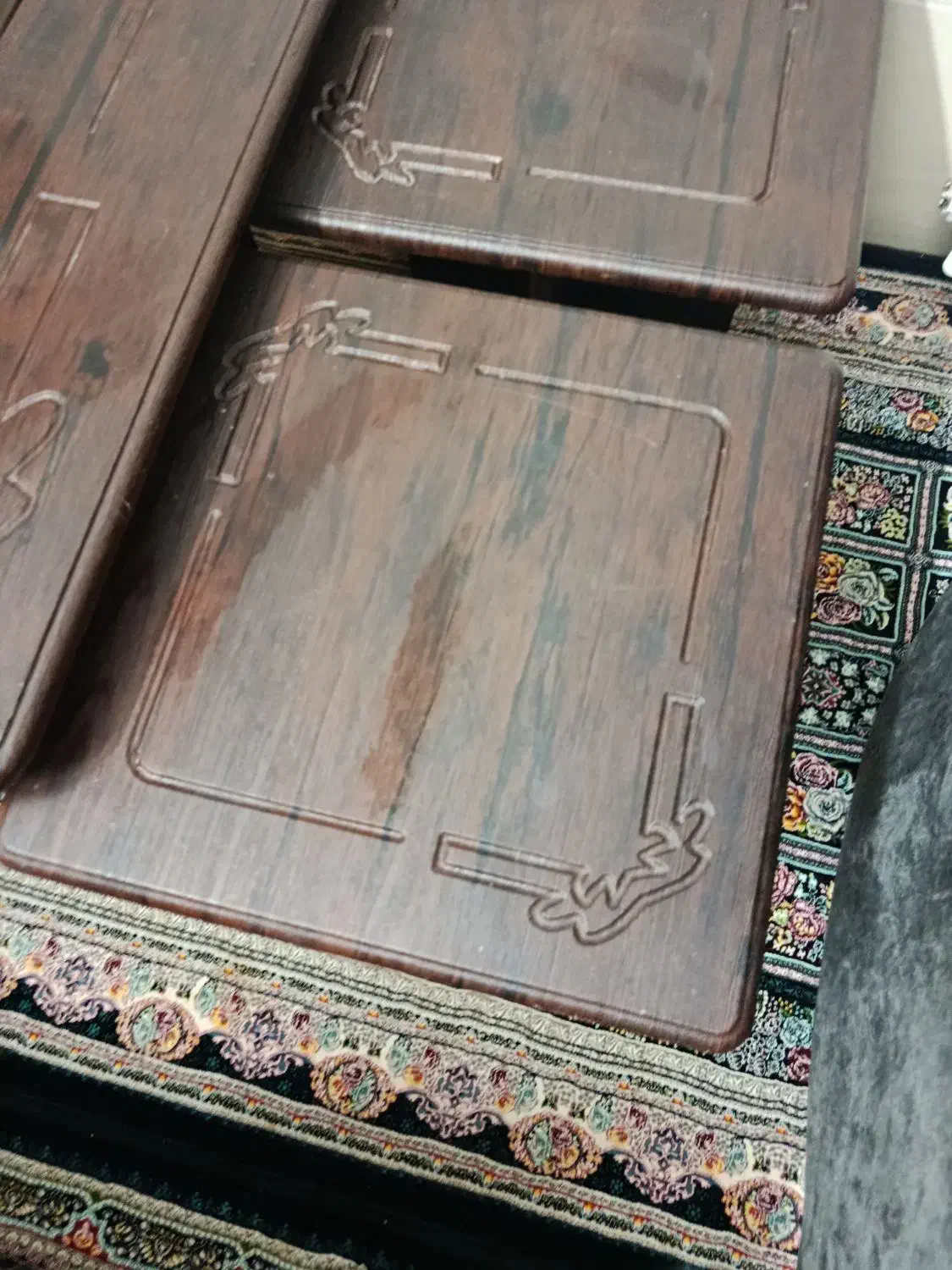 میز چوبی قهوه ای|مبلمان خانگی و میز عسلی|محلات, |دیوار