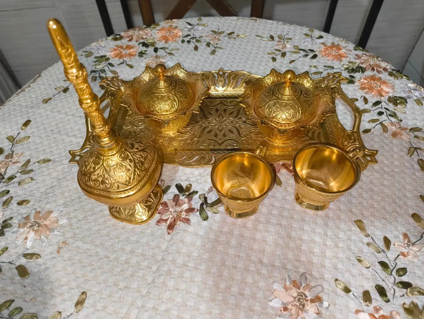 قندان و سینی و قهوه خوری وگلاب پاش|ظروف سرو و پذیرایی|تهران, امام زاده عبدالله|دیوار