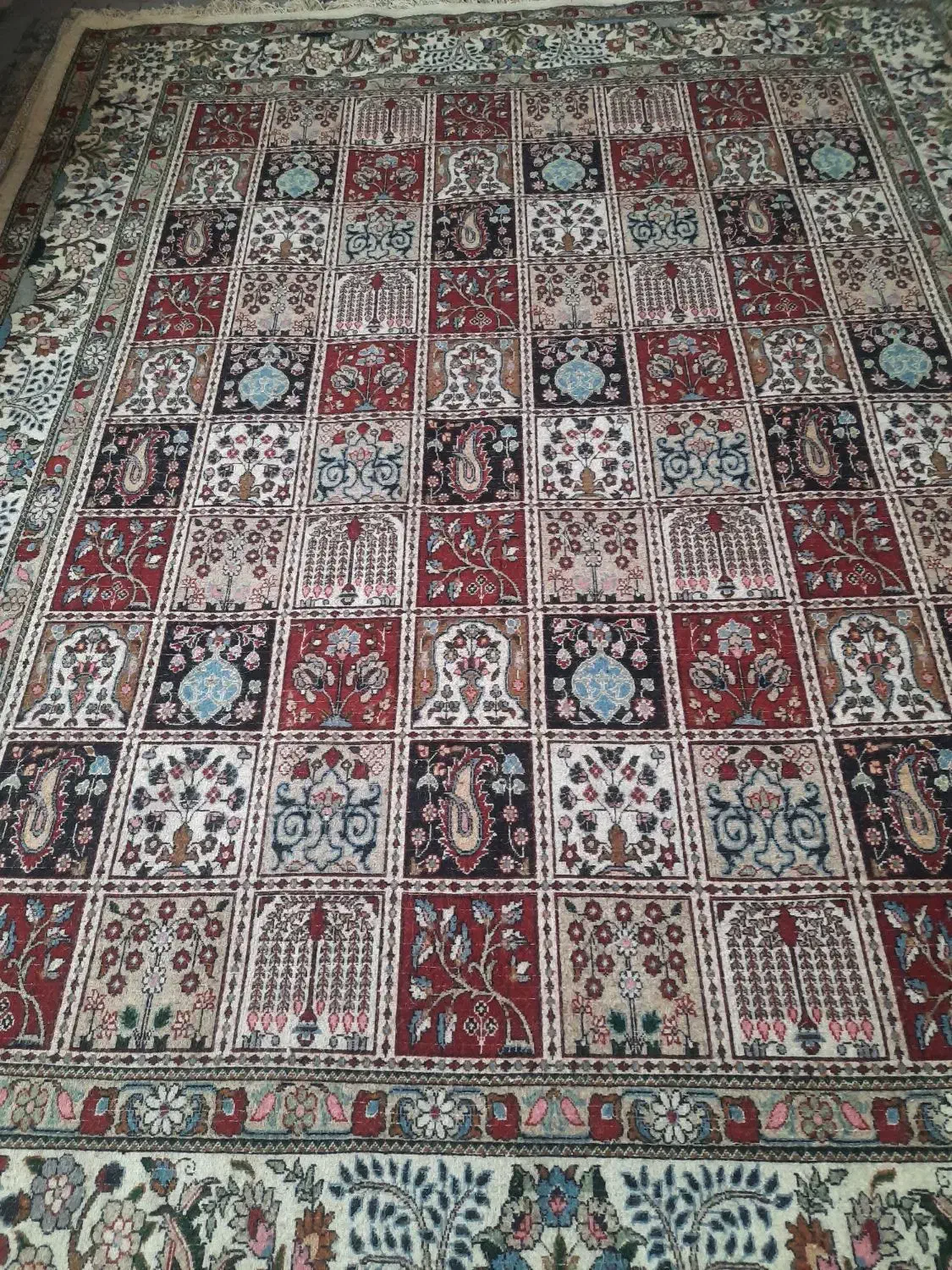 قالی نودستباف خشتی ۵متری ب ابعاد۲در۲و۵۰|فرش|قم, زنبیل آباد|دیوار