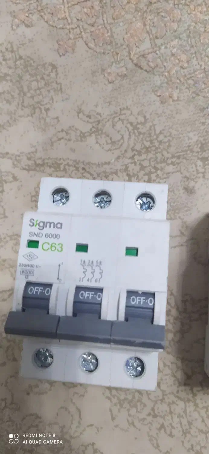 کلیدمنیاتوری 3فاز63آمپر و32|مصالح و تجهیزات ساختمان|لاهیجان, لیل|دیوار