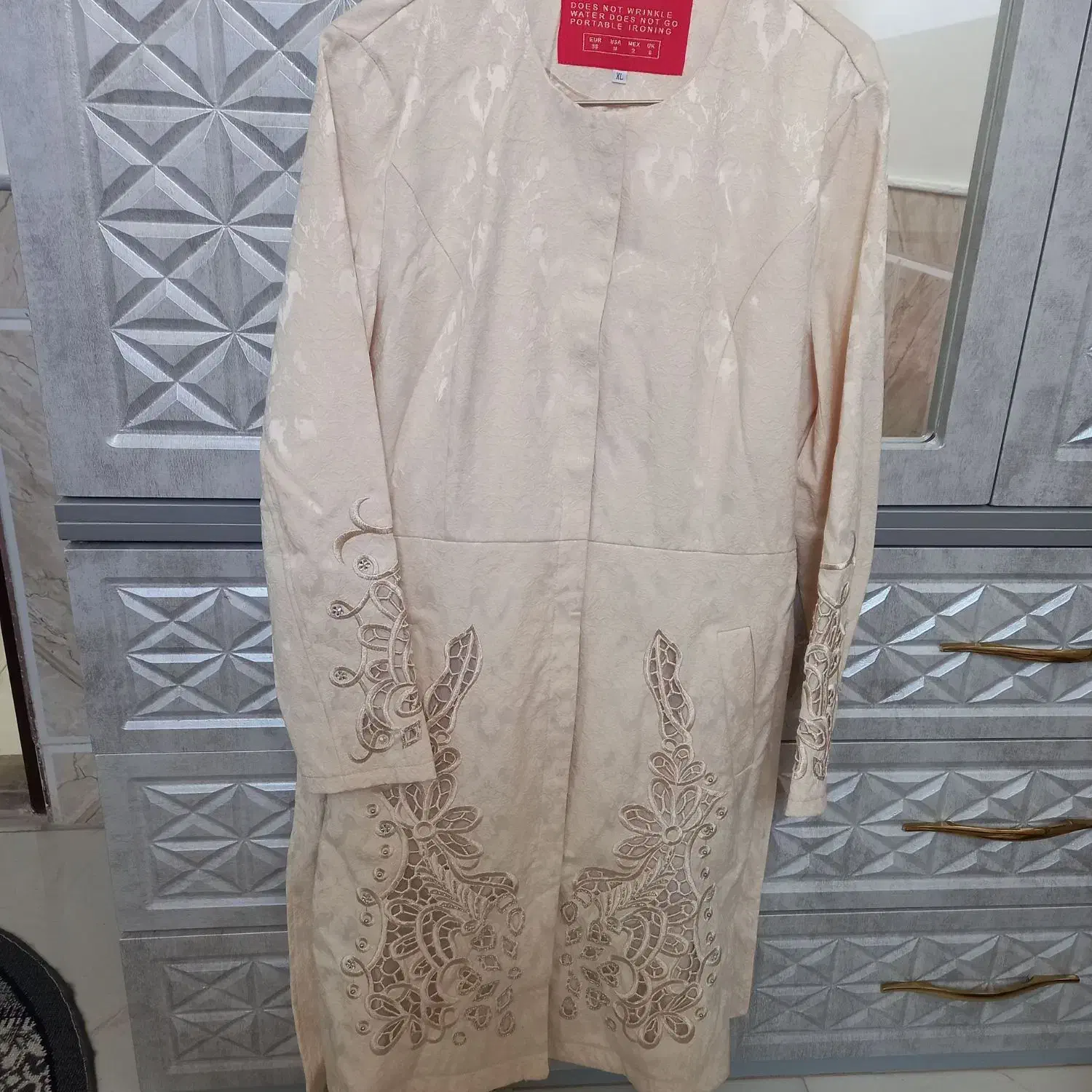 مانتو کرم xl|لباس|آران و بیدگل, |دیوار