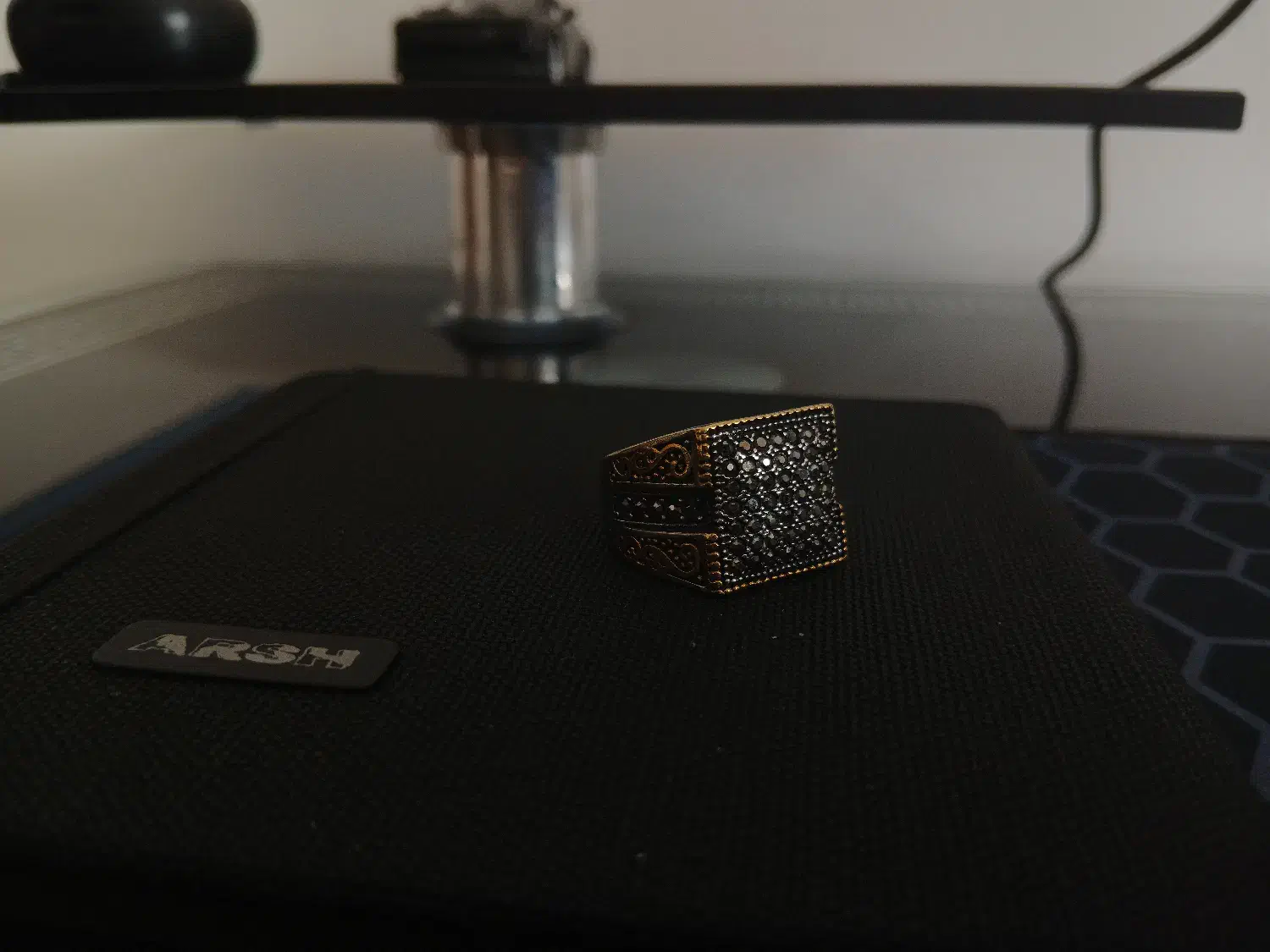 انگشتر نگینی سیاه قلم|جواهرات|کرمان, |دیوار