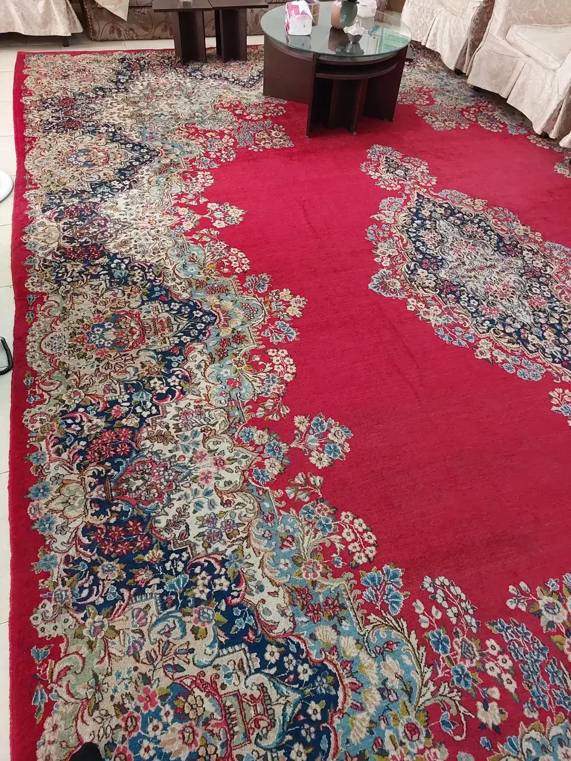 فرش ۱۸ متری دستباف کارکرده|فرش|تهران, نیروی دریایی|دیوار