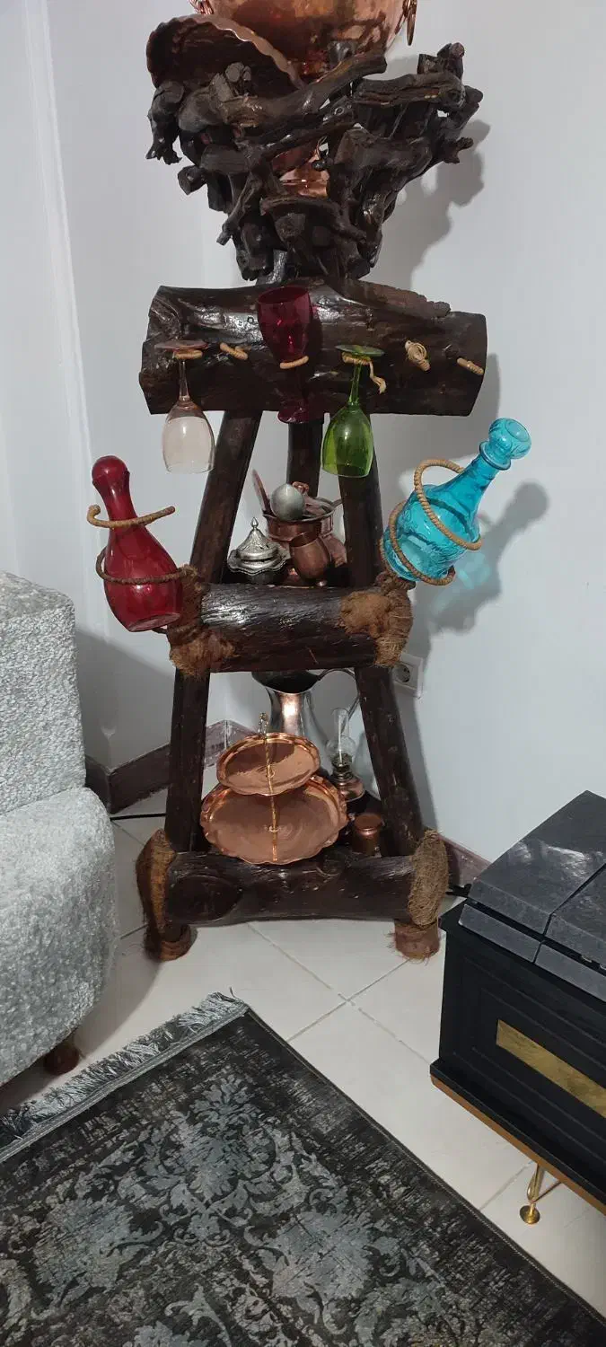 بار. ر چوبی معاوضه|بوفه، ویترین، کنسول|گرگان, |دیوار