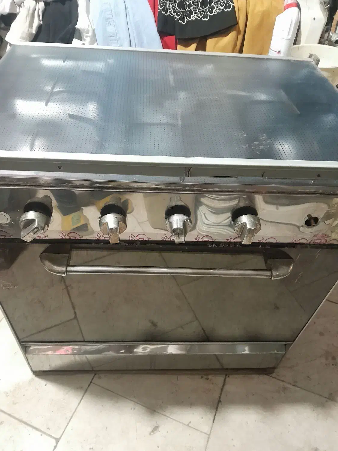 اجاق رو استیل پنج شعله طرح فر|اجاق گاز و لوازم برقی پخت‌وپز|مشهد, طبرسی شمالی|دیوار