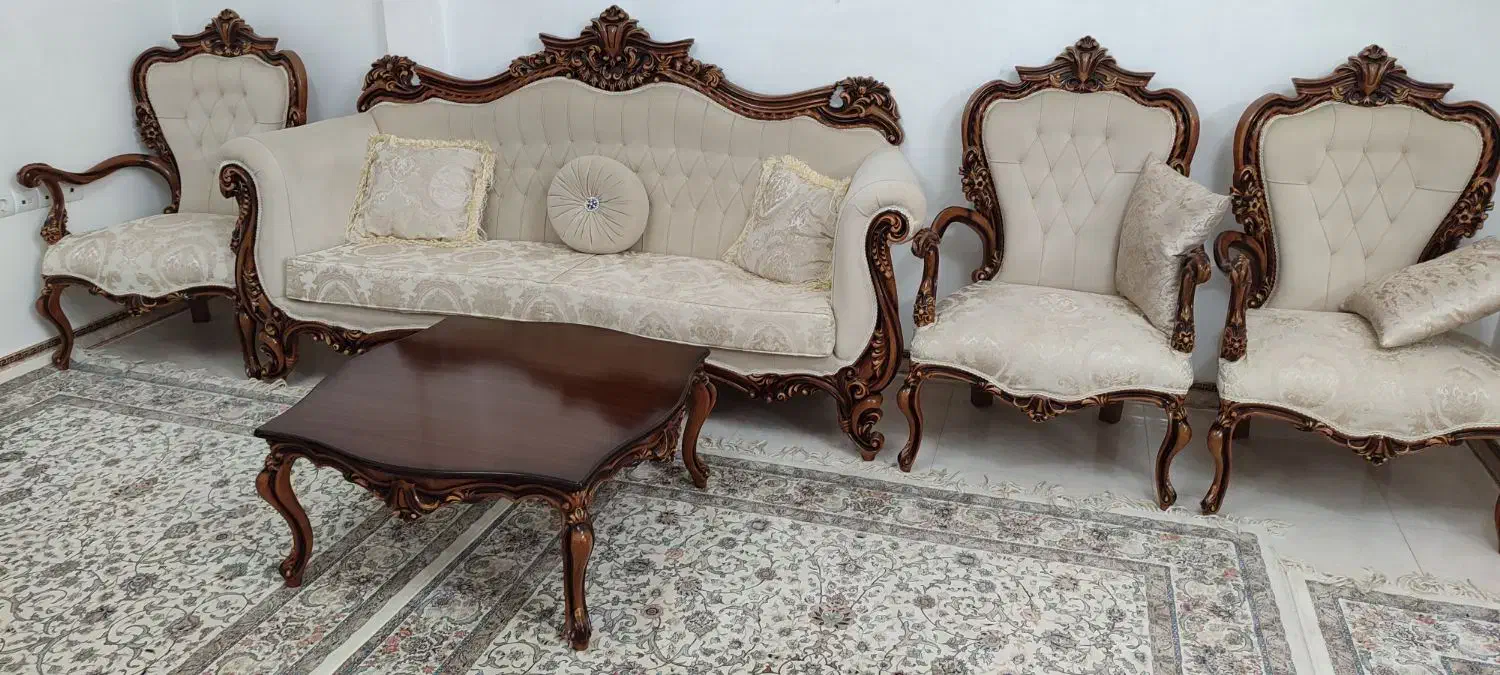 مبل استیل سلطنتی|مبلمان خانگی و میز عسلی|قدس, شهرقدس|دیوار