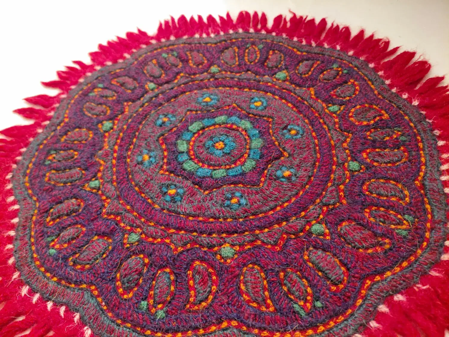 رومیزی پته دوزی|صنایع دستی و سایر لوازم تزئینی|شاهرود, |دیوار