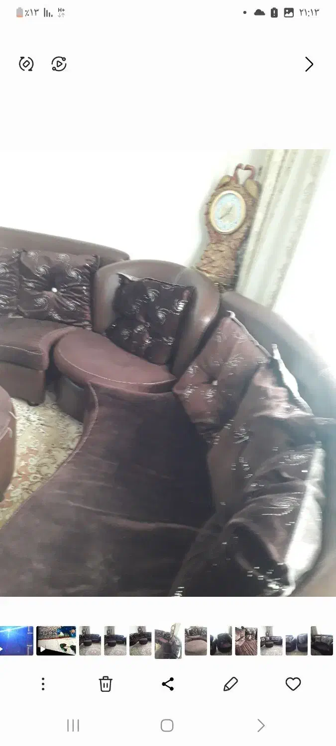 مبل ۸نفره کم جا وشیک|مبلمان خانگی و میز عسلی|رباطکریم, رباطکریم|دیوار