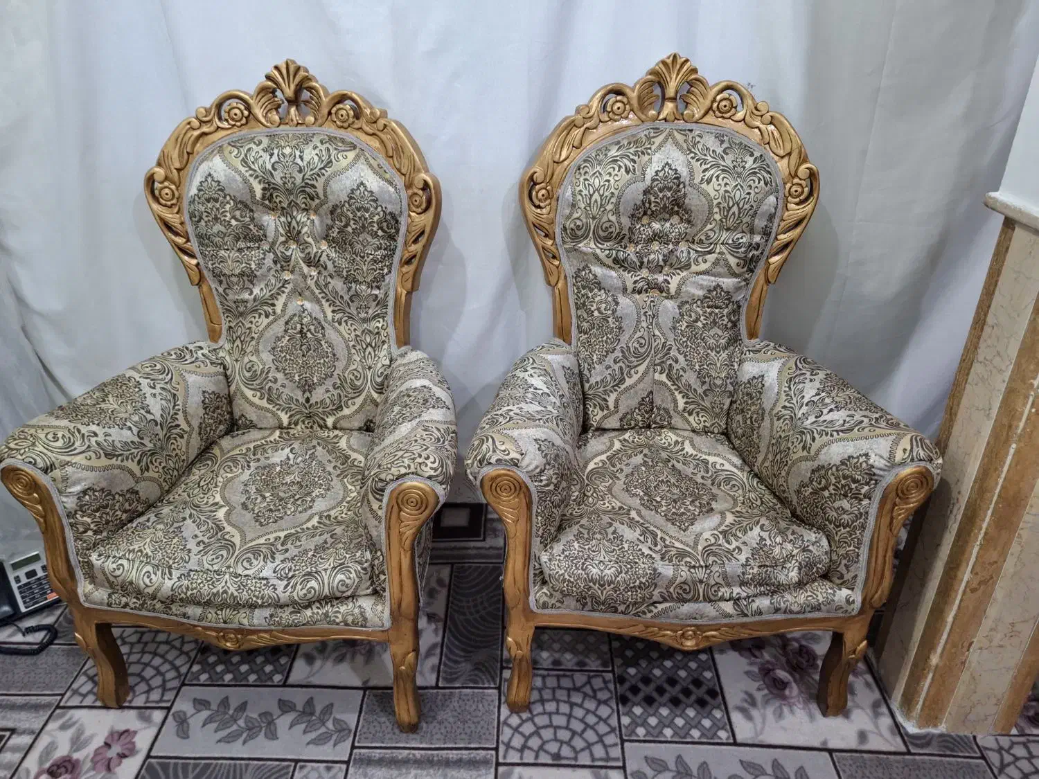 مبل سلطنتی 9 نفره|مبلمان خانگی و میز عسلی|بناب, |دیوار