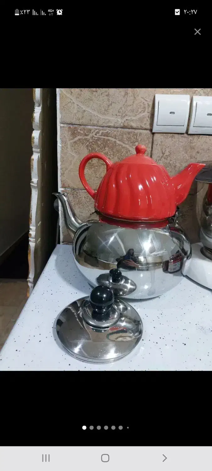 کتری قوری استیل|قوری، کتری، قهوهساز دستی|تهران, جنتآباد شمالی|دیوار