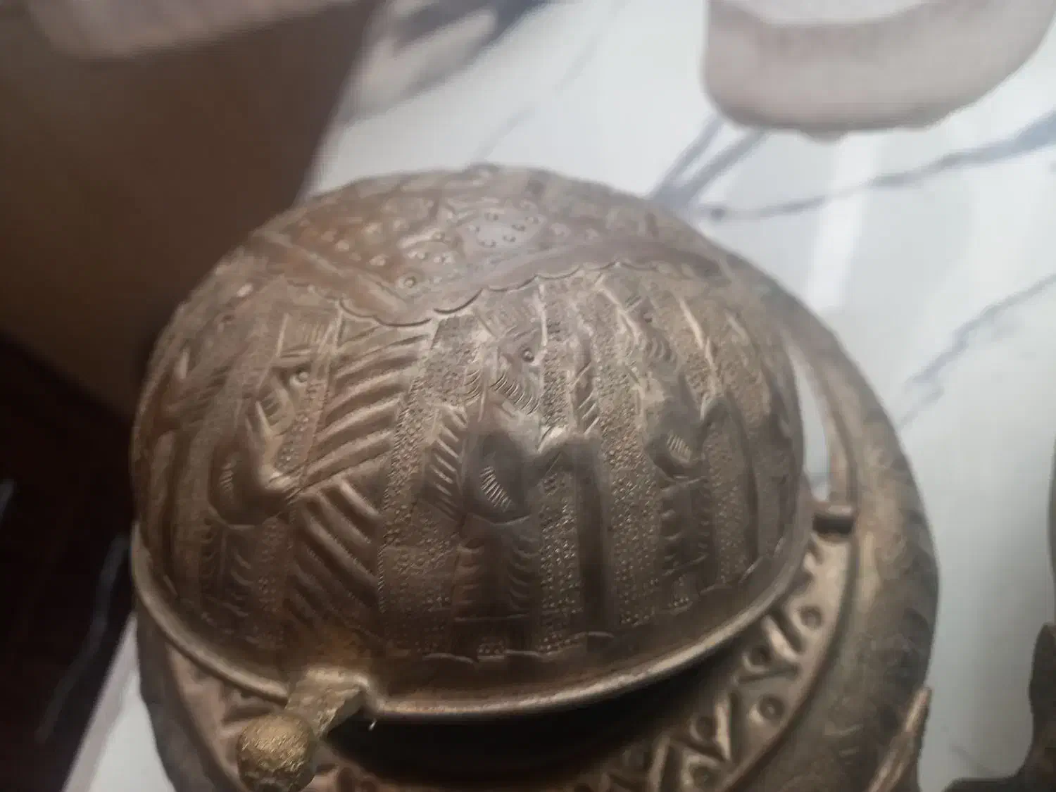 خاویار خوری برنجی|کلکسیون اشیاء عتیقه|ورامین, خیر آباد|دیوار