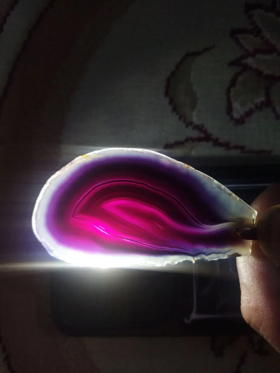 سنگ عقیق سلیمانی صورتی بنفش سوسنی|جواهرات|کرمانشاه, |دیوار