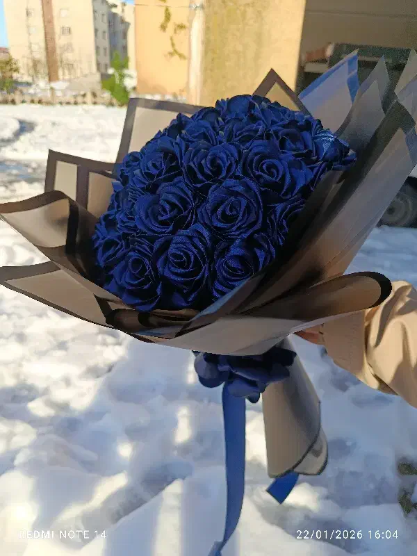 دسته گل رز ربانی|گل مصنوعی|رشت, کوی مهر|دیوار