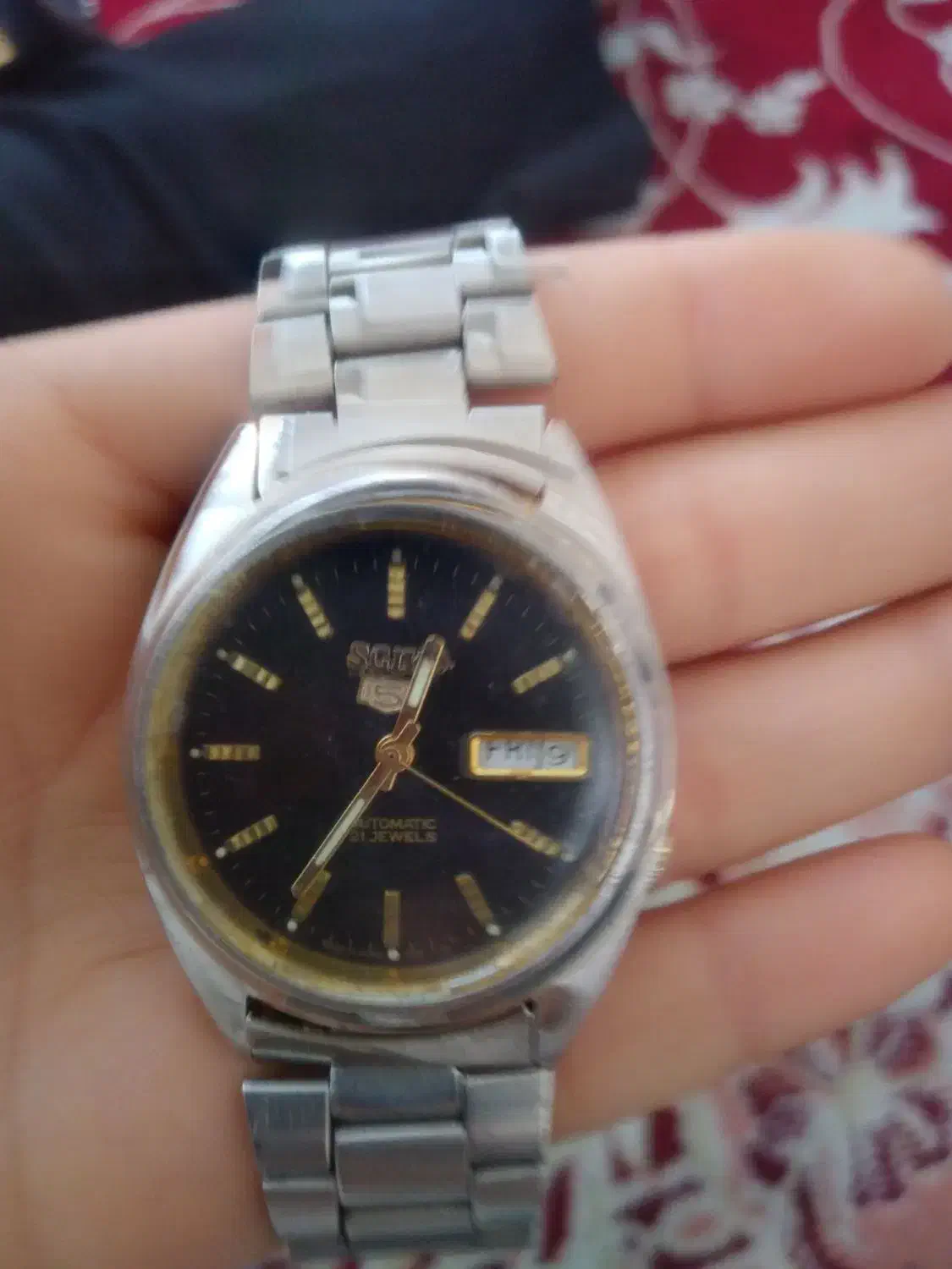 ساعت سیکو پنج ۲۱سنگ اتوماتیک شب نما|ساعت|ساوه, |دیوار