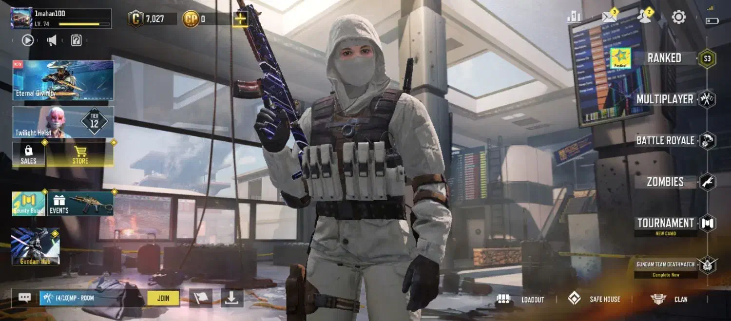 اکانت کالاف لول ۷۴|کنسول، بازی ویدئویی و آنلاین|سنقر, |دیوار