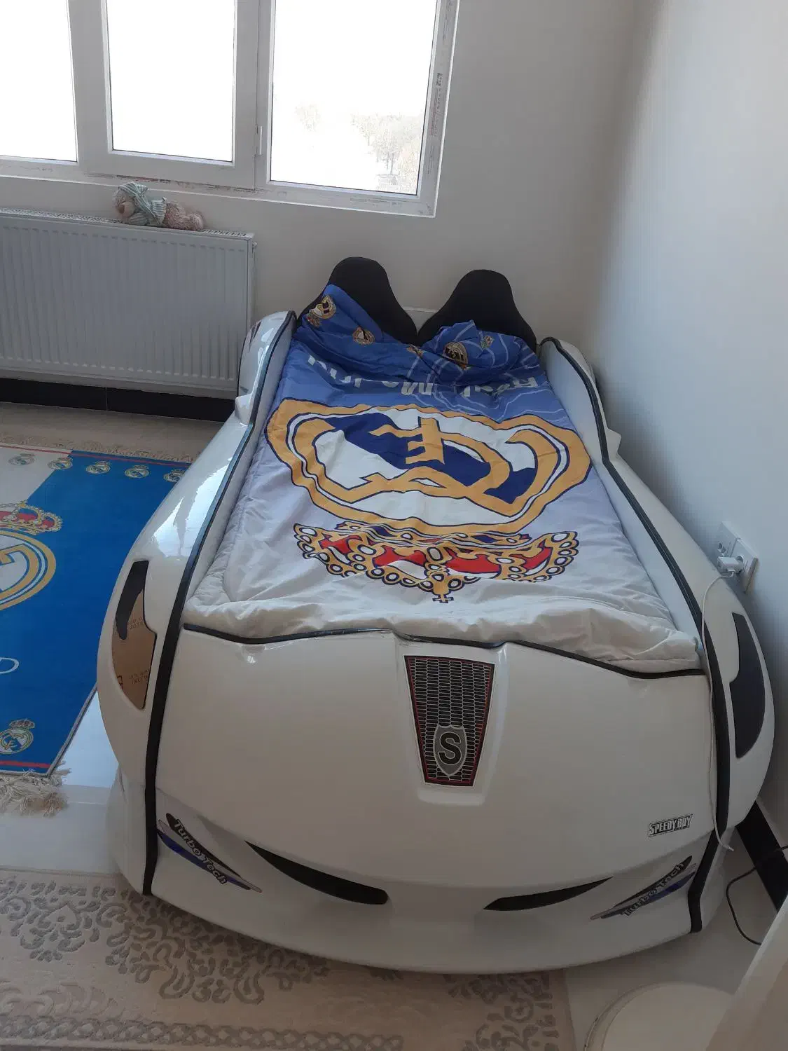 تخت ماشینی بوگاتی با چراغ خواب مدل چراغ راهنمایی|تخت و سرویس خواب|کرمانشاه, |دیوار