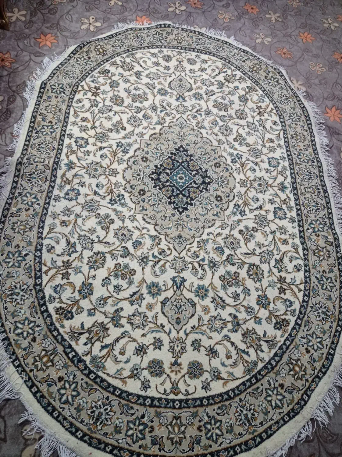 فرش ماشینی بیضی|فرش|تهران, خلیج فارس|دیوار