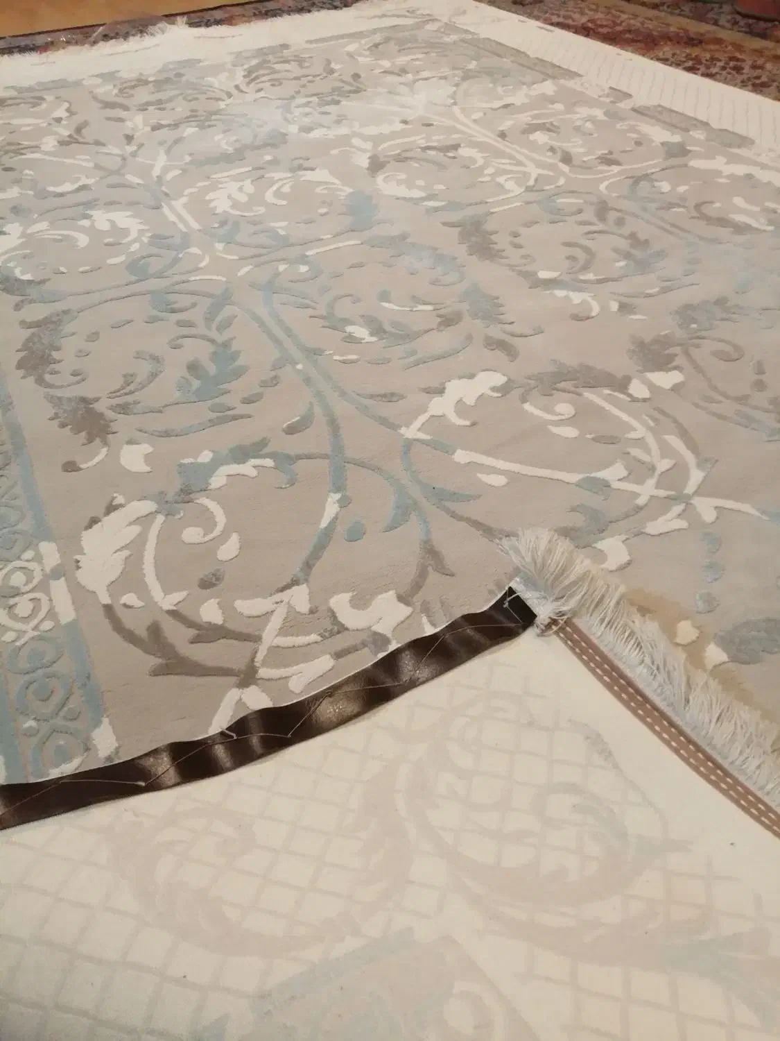 جفت فرش6متری مینیمال تمام نخ بسیار نرم و لطیف جدید|فرش|مشکیندشت, |دیوار