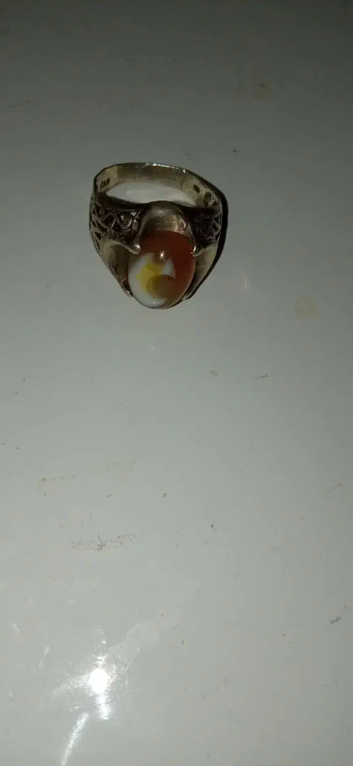 انگشتر باباقوری نقره|جواهرات|کرمان, |دیوار