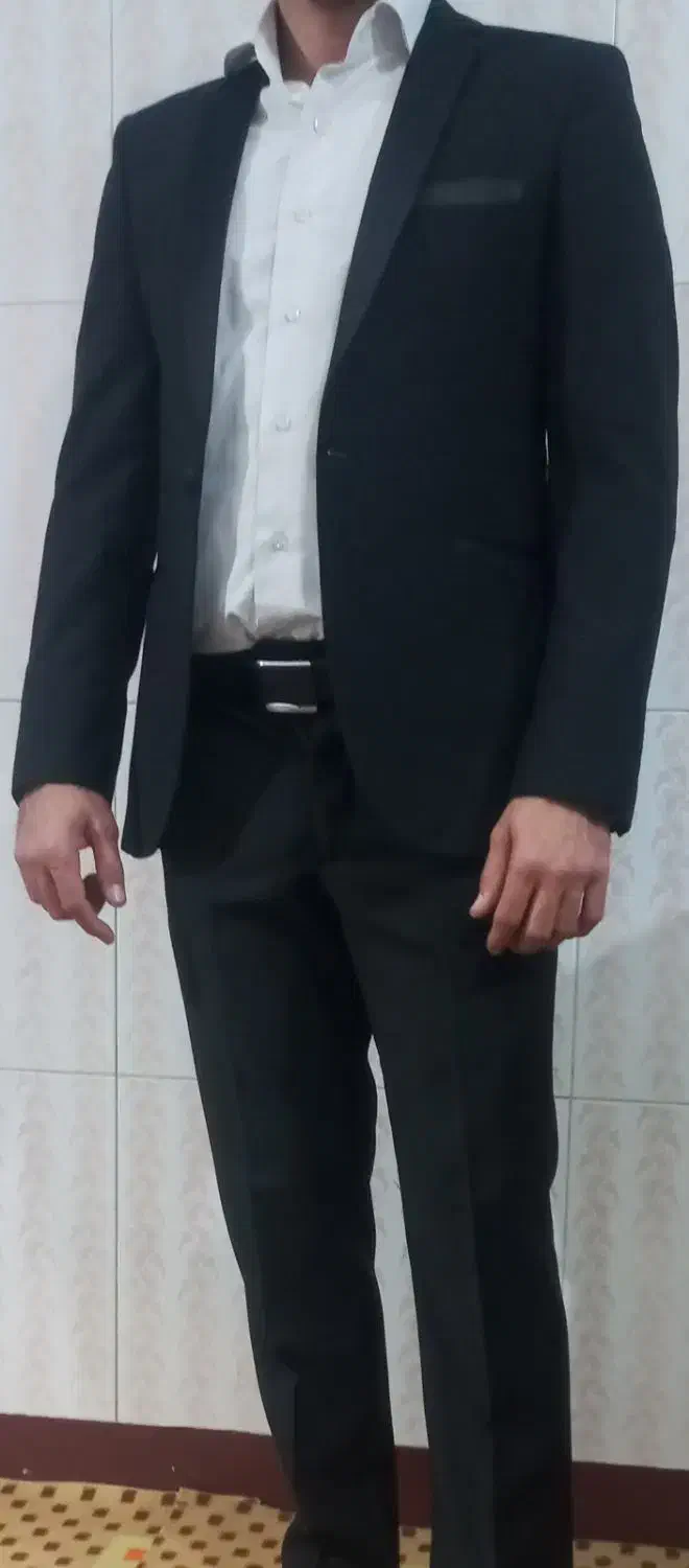 کت و شلوار مشکی ترکیه سایز ۴۶|لباس|پارس‌آباد, |دیوار
