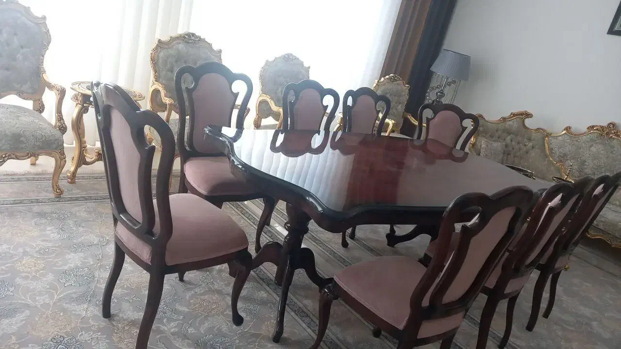 میز نهارخوری ۸نفره|میز و صندلی غذاخوری|تربتحیدریه, شهرک ولیعصر|دیوار