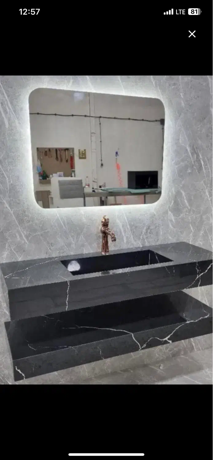 روشویی و شلف دست ساز|لوازم سرویس بهداشتی|شیراز, میانرود|دیوار