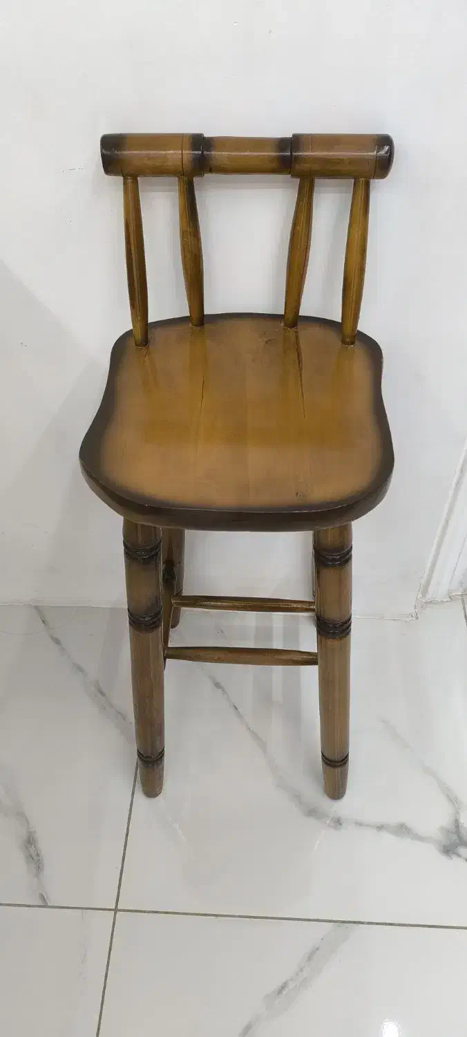 صندلی بلند چوب گردو|میز و صندلی غذاخوری|کرمانشاه, |دیوار