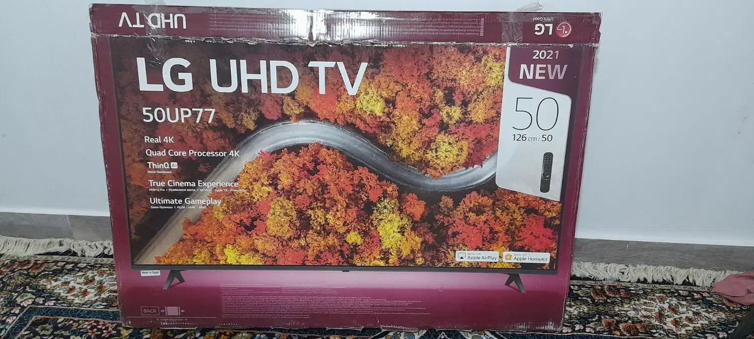 کارتن تلویزیون الجی ۵۰اینج|تلویزیون و پروژکتور|نورآباد, |دیوار