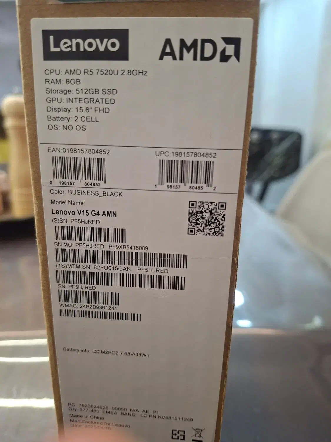 لنوو v15 g4 amn|رایانه همراه|آبادان, |دیوار