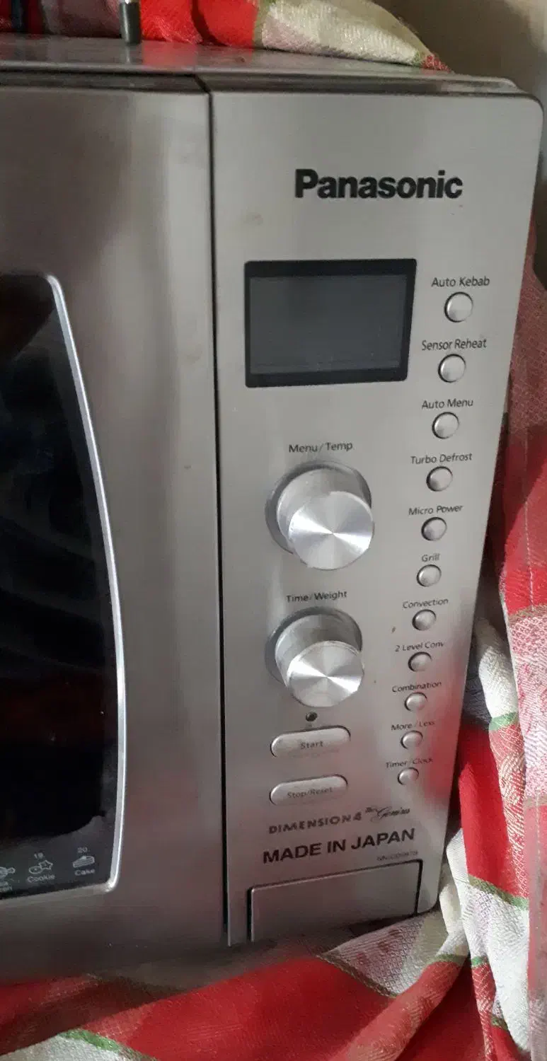ماکروویو پاناسونیک ژاپن|اجاق گاز و لوازم برقی پختوپز|شیراز, شاهچراغ|دیوار