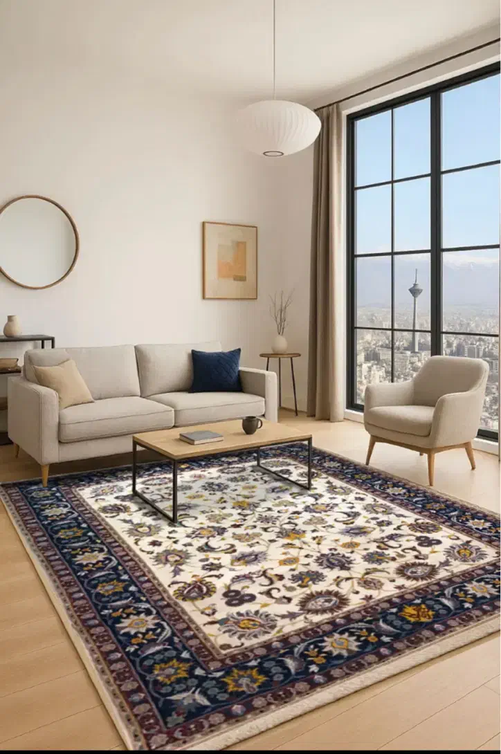 فرش افشان دستبافت|فرش|مشهد, سپاد|دیوار