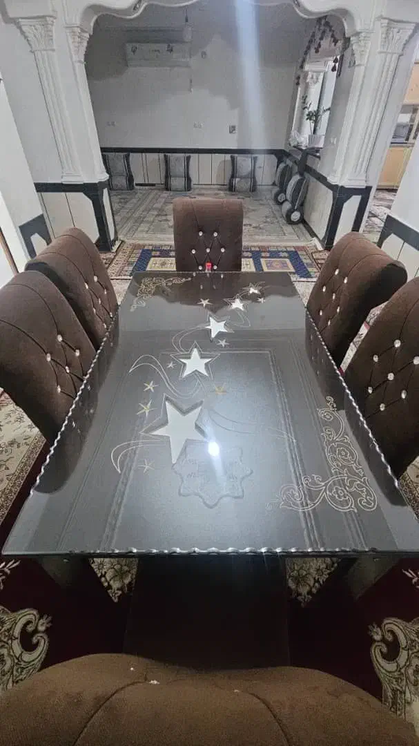 فروش میز نهار خوری ۶نفره|میز و صندلی غذاخوری|جره و بالاده, |دیوار