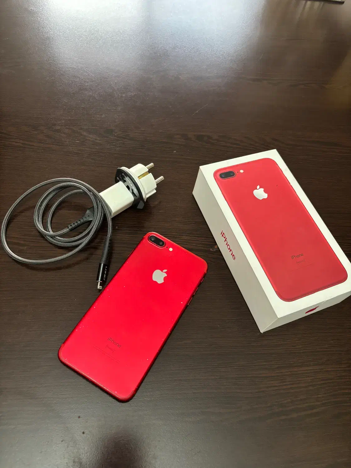 گوشی آیفون سون پلاس قرمز|موبایل|رشت, نیکمرام|دیوار