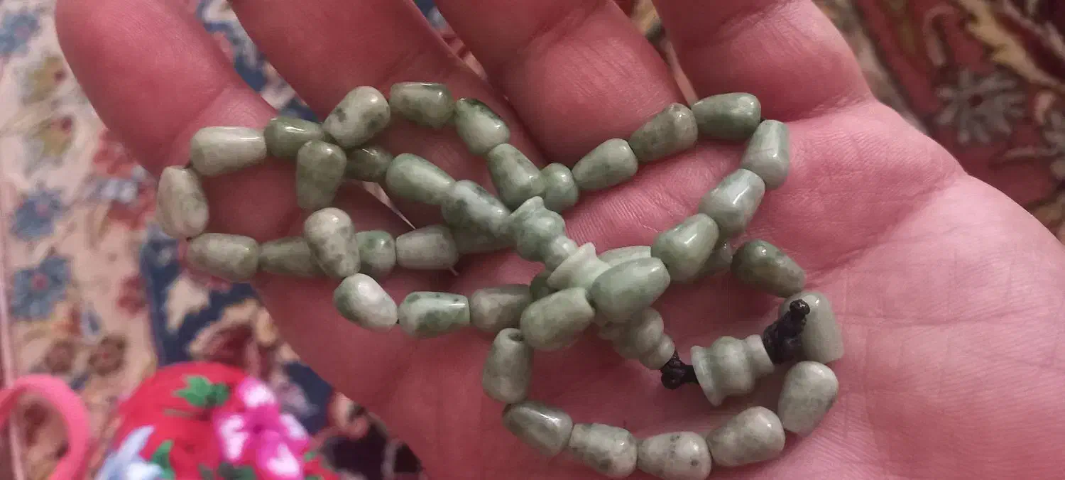 تسبیح یشم ۴۰تایی کاملا طبیعی|جواهرات|تهران, صفا|دیوار