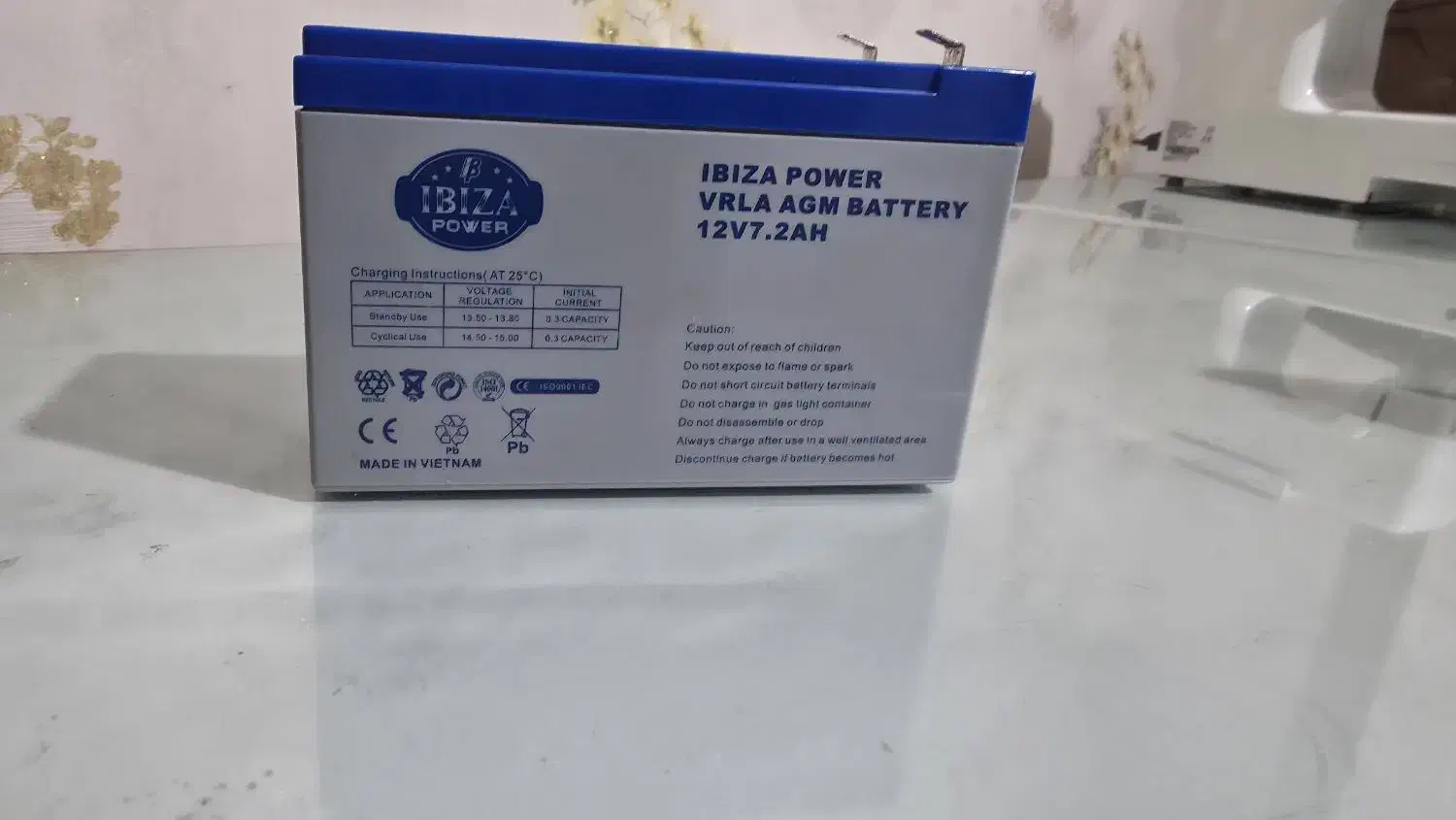 باتری ایپزیا  ۱۲ ولت ۷آمپر|ابزارآلات|تبریز, |دیوار