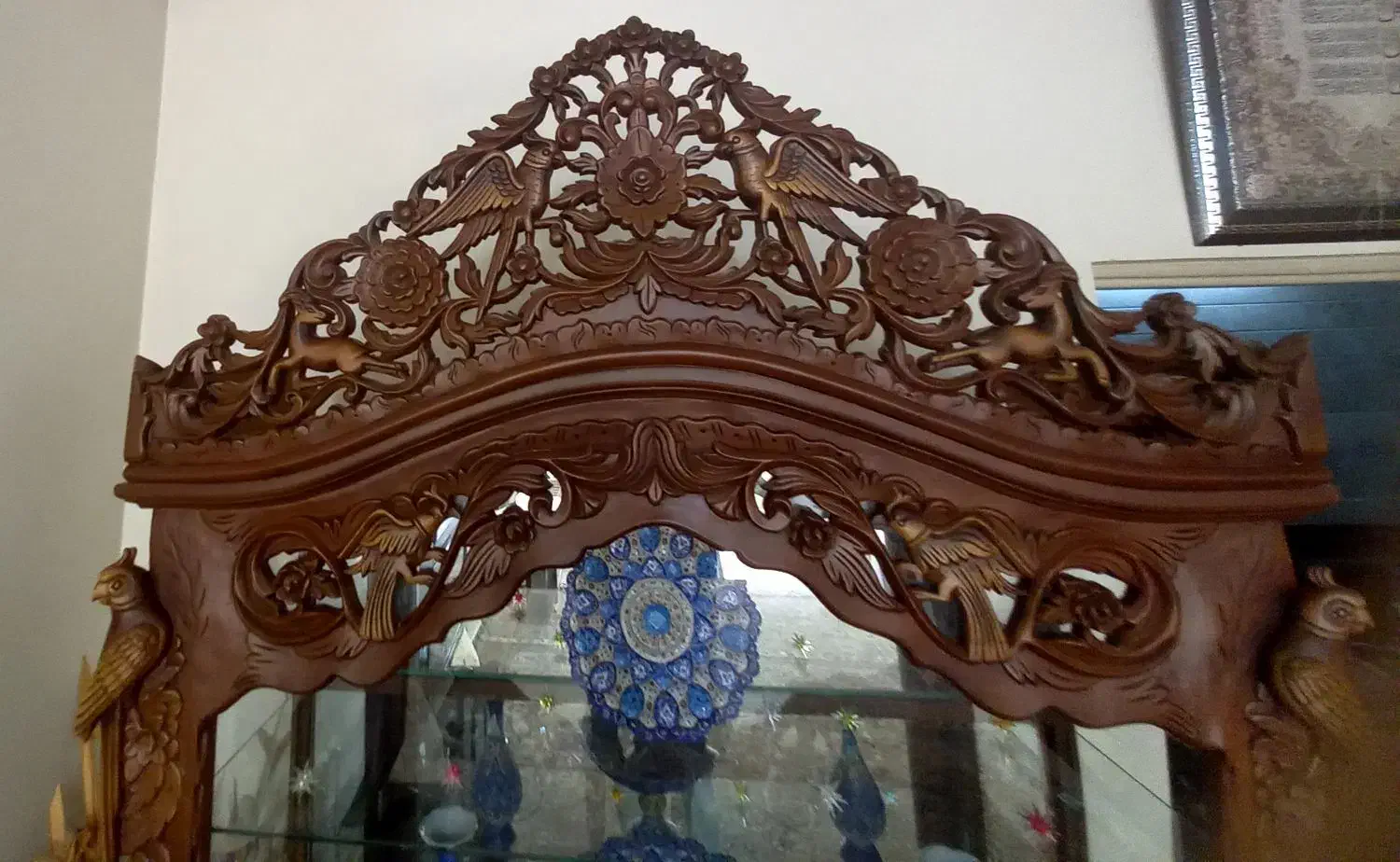 ویترین طرح طوطی|بوفه، ویترین، کنسول|برخوار, |دیوار