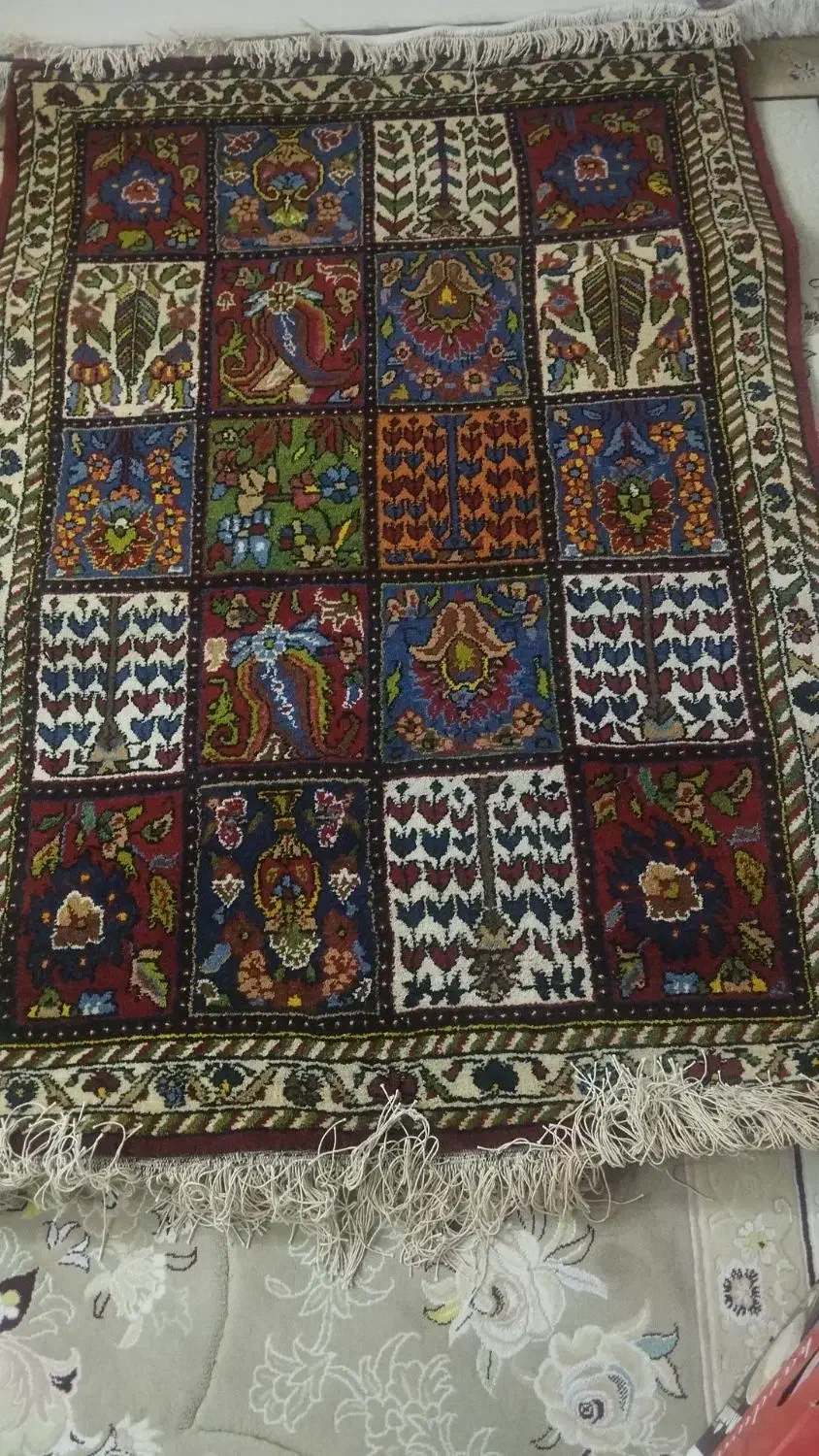 قالیچه دستباف|تابلو فرش|اصفهان, سعادتآباد|دیوار