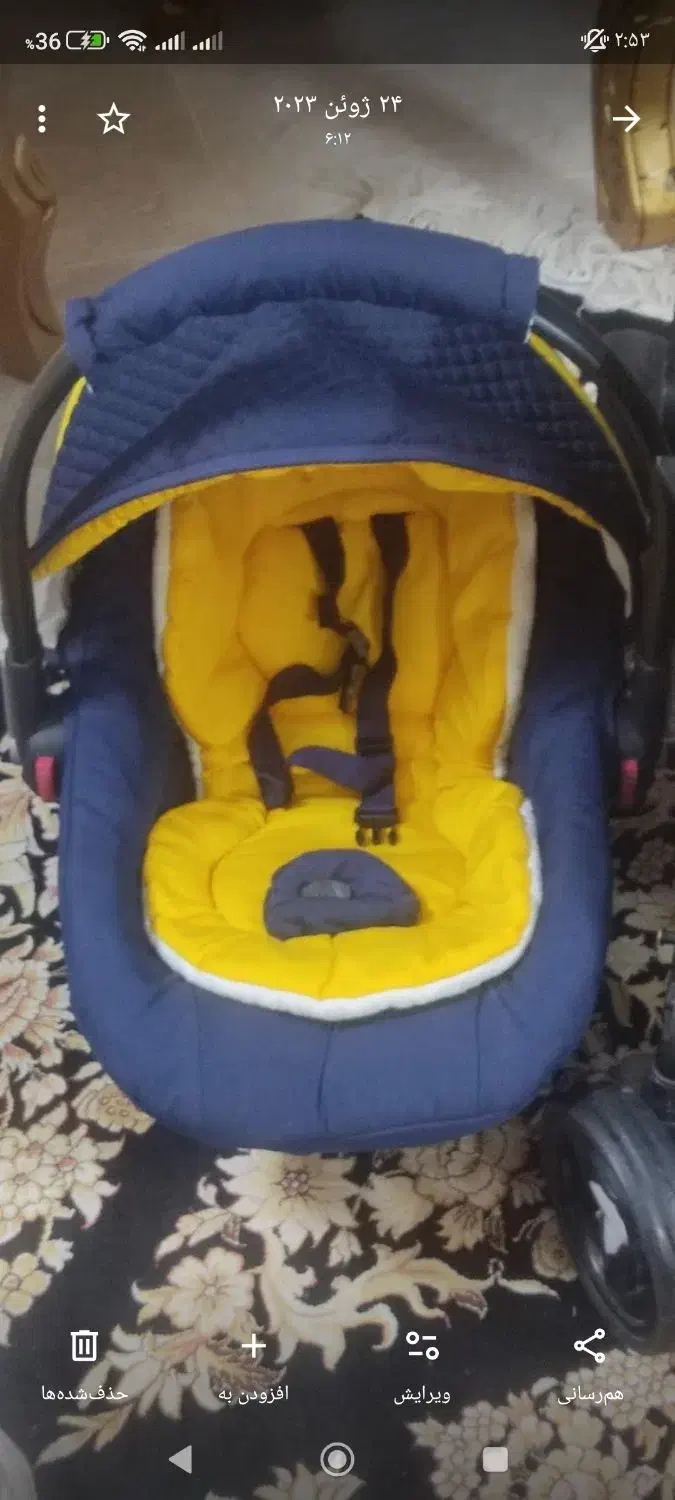 کریر دلیجان با قابلیت صندلی ماشین|کالسکه و لوازم جانبی|مشهد, مشکینی (شهرک غرب)|دیوار