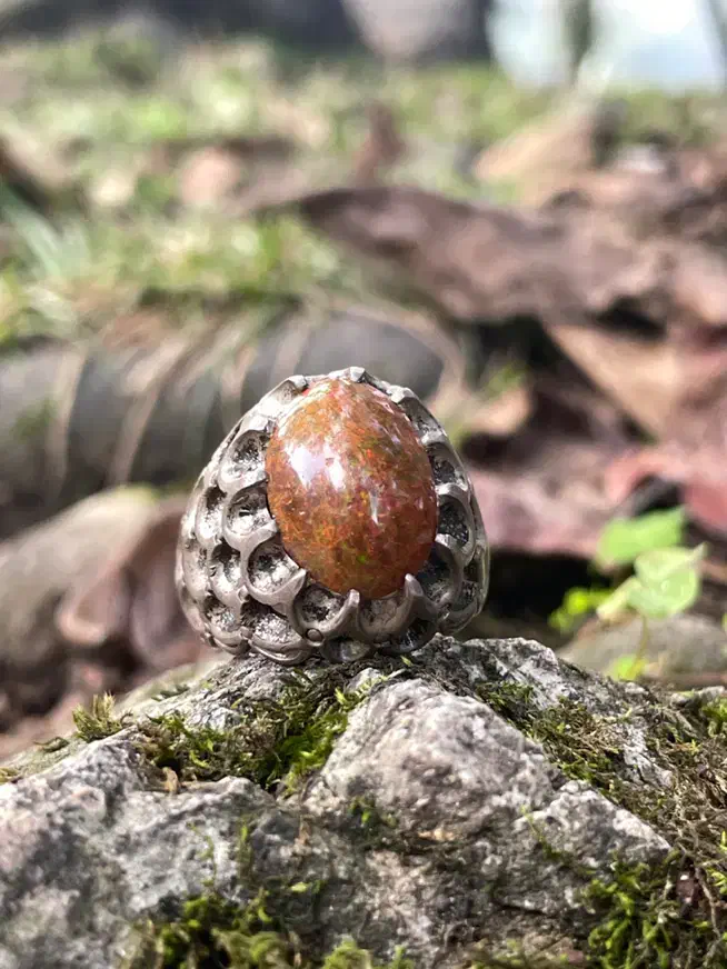 انگشتر بولدر اوپال (تشکیل شده روی چوب)|جواهرات|تهران, جنت‌آباد مرکزی|دیوار