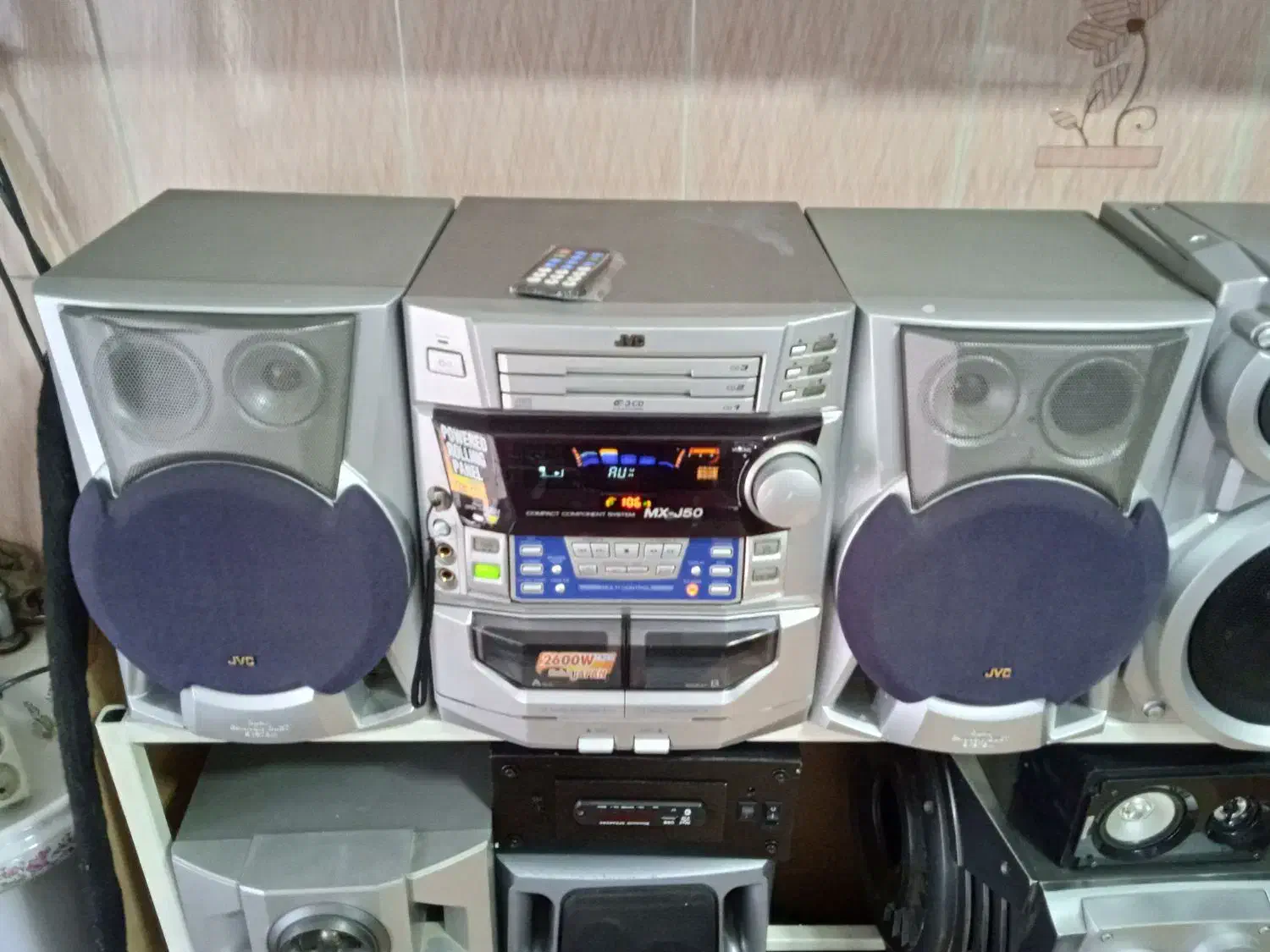 ضبط و باند JVC 2600  فلش بلوتوثی 2600 وات|سیستم صوتی خانگی|مهاباد (آذربایجان غربی), |دیوار