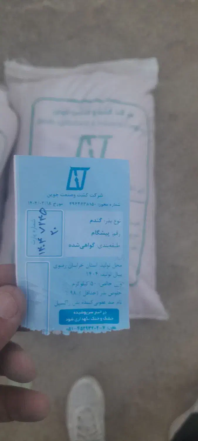 فروش بذر گندم اصلاح شده و کود سفید ریز|خدمات باغبانی و درختکاری|جوین, |دیوار