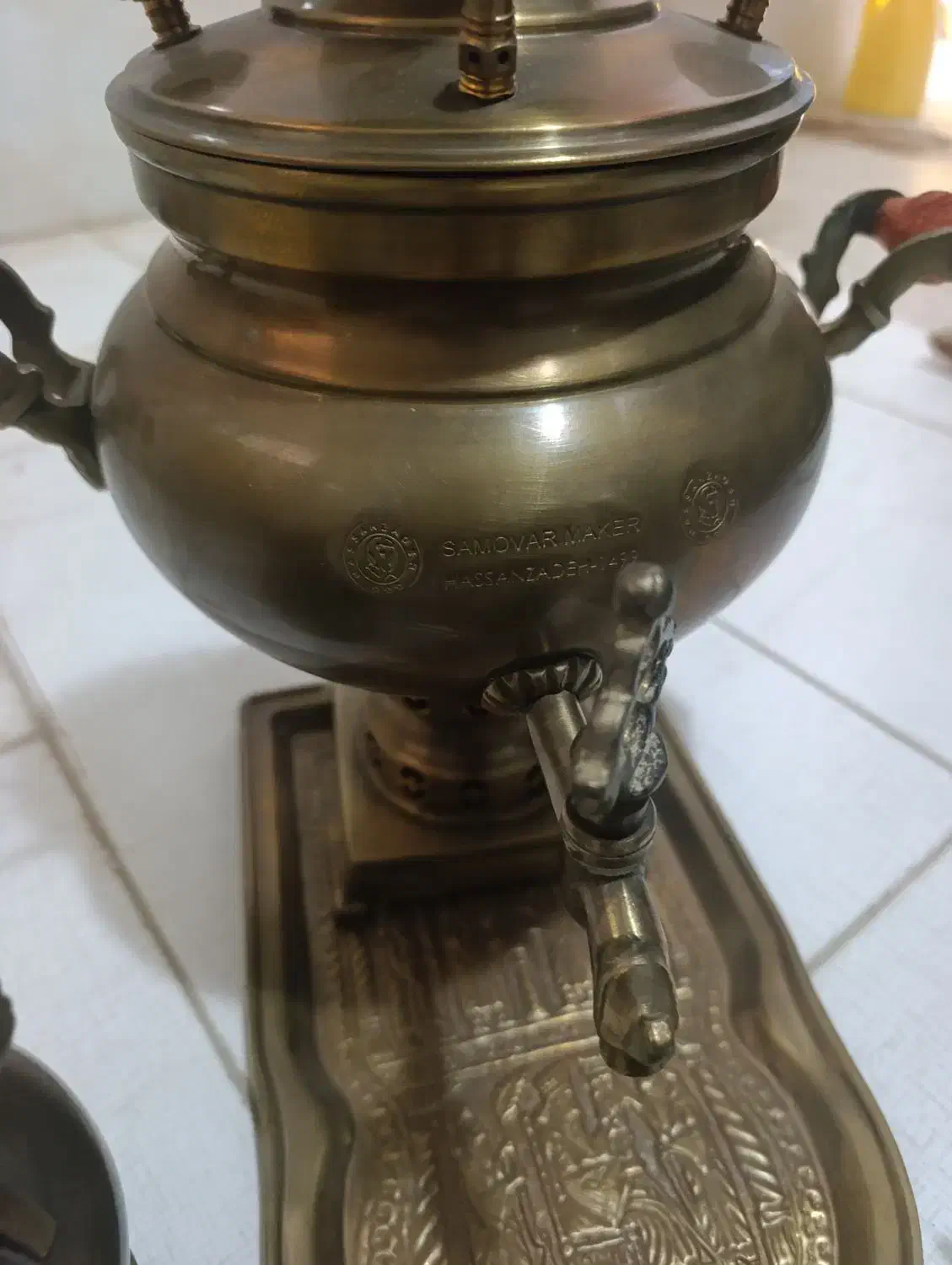 سماور زغالی نو جنس سنگین درجه یک|سماور، چای‌ساز، قهوه‌ساز|پیر بکران, |دیوار