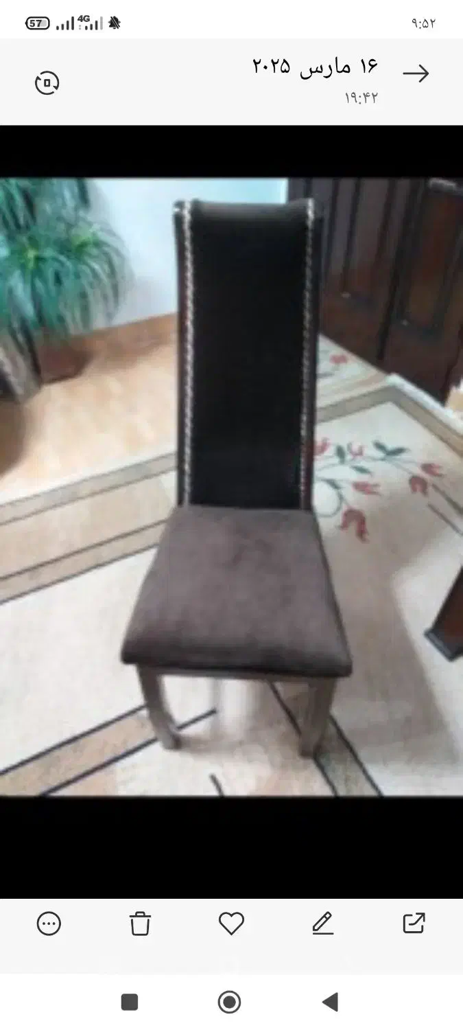 میز نهار خوری شش نفره همراه چهار صندلی|میز و صندلی غذاخوری|گرگان, |دیوار