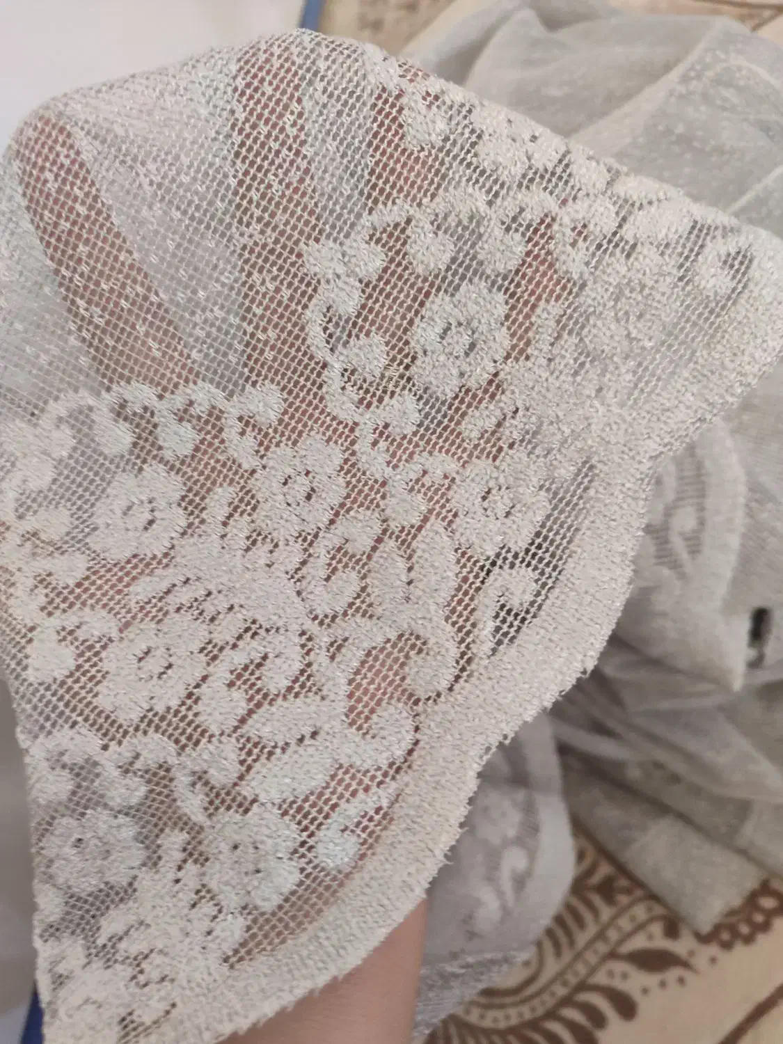 شنل پرده با چوب پرده|پرده، رانر، رومیزی|کرمانشاه, |دیوار