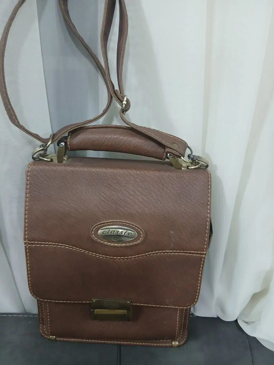 سلام.کیف مردانه چرم رمزم داربسیار شیک وعالی|کیف، کفش، کمربند|مشهد, فتح المبین|دیوار