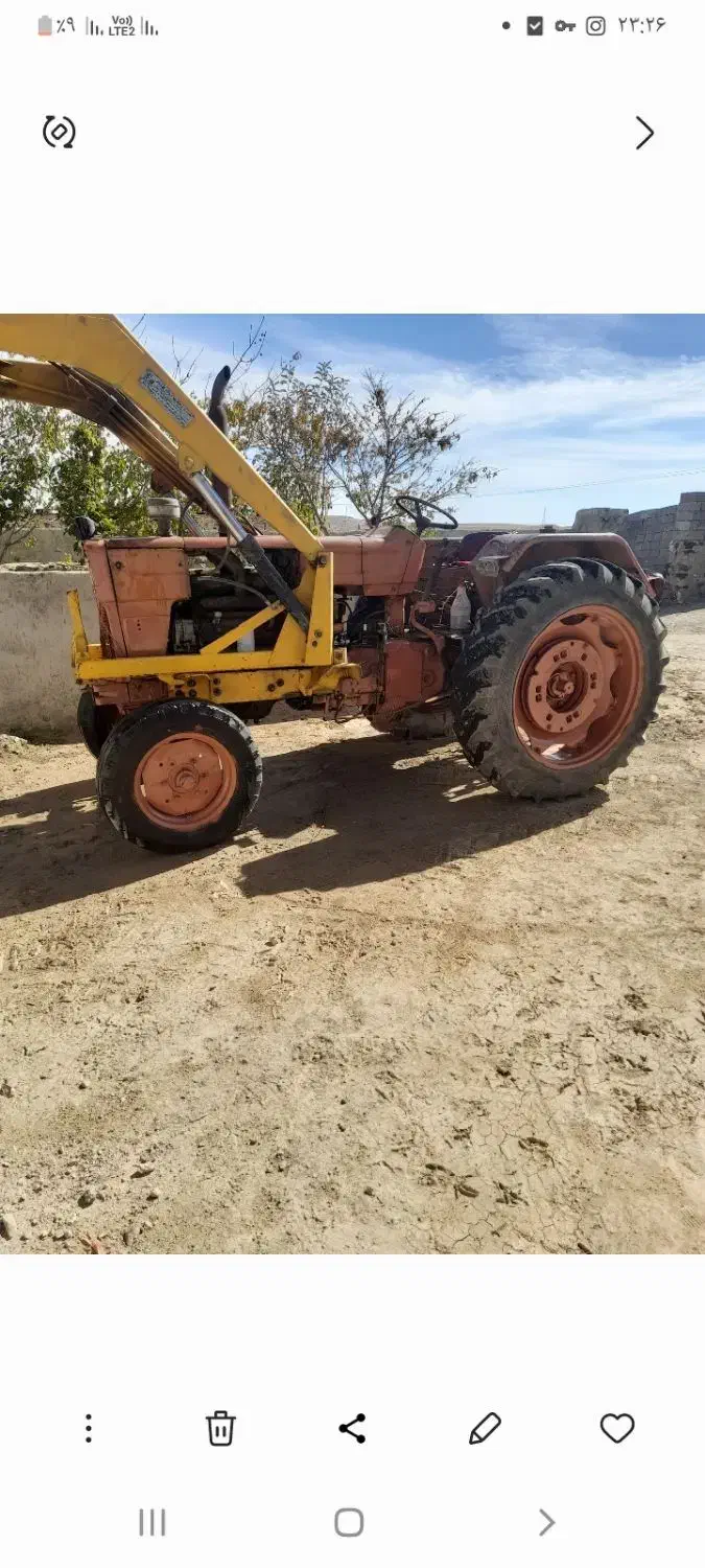 تراکتور رومانی همراه بیل ۳جک|خودرو سنگین|گل تپه, |دیوار