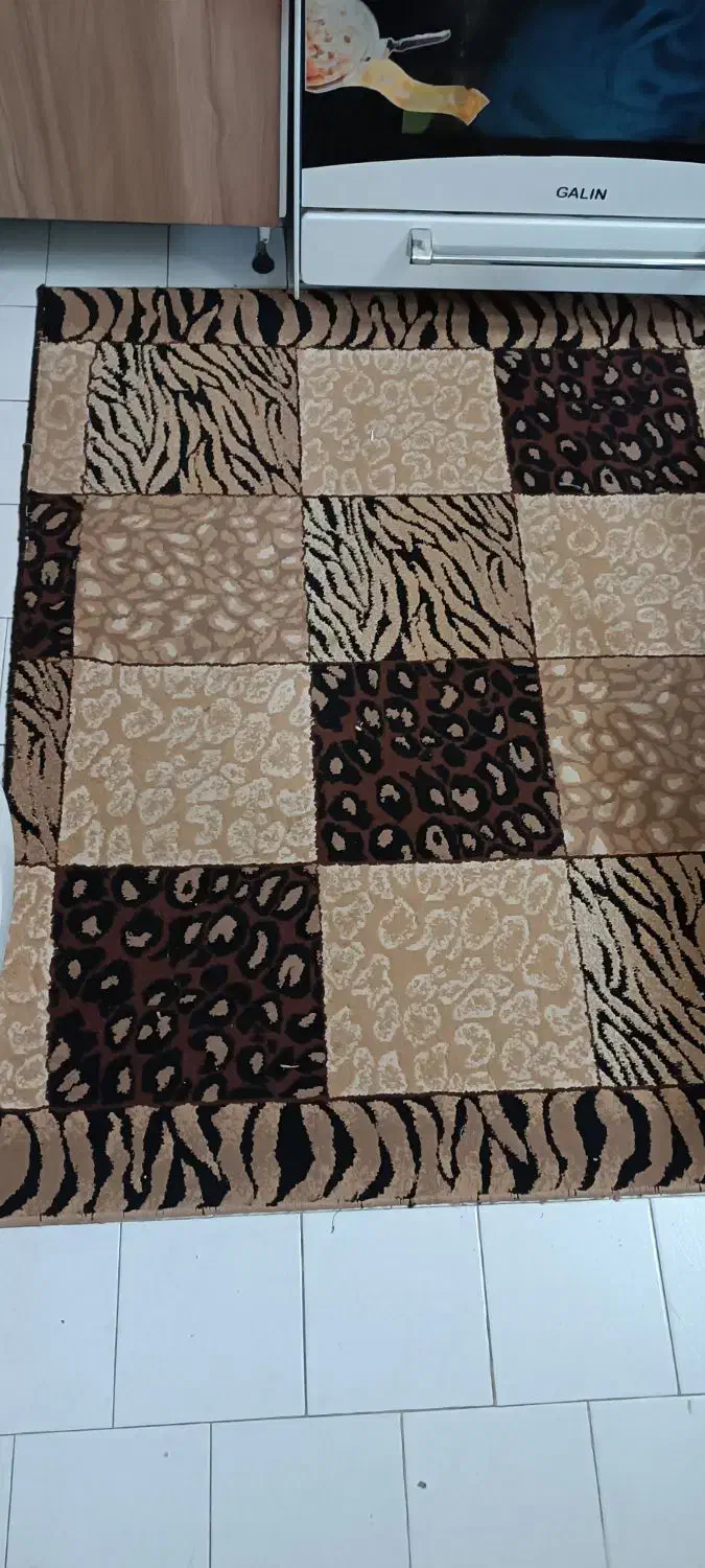 گلیم فرش پلنگی|گلیم، جاجیم، گبه|سمنان, |دیوار