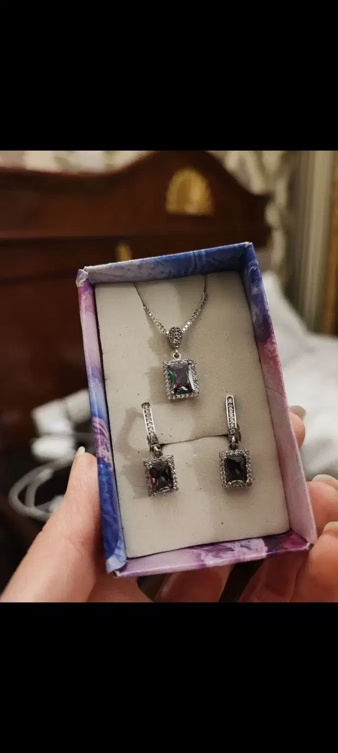 نیم ست نقره.مناسب هدیه .کاملا نو|جواهرات|دوگنبدان, |دیوار